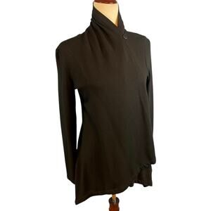 Beyond Yoga Wrap Cardigan Jacket Top Long Sleeve Women's Medium Black
